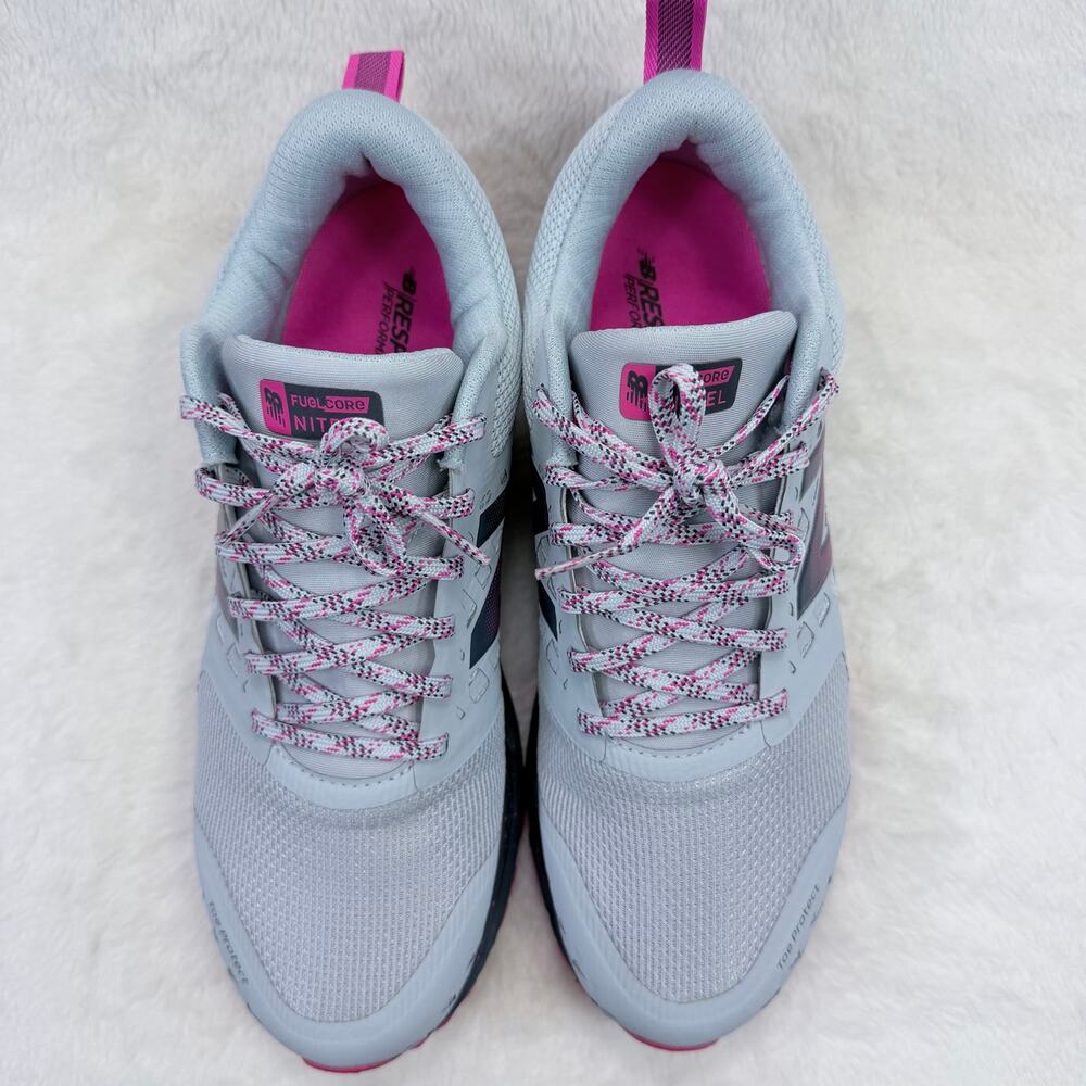 New Balance FuelCore Nitrel V1 Womens Trail Running Shoes Gray Pink Size 9 - Picture 8 of 10